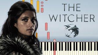 Her Sweet Kiss (Jaskier Song) - The Witcher | Piano Tutorial (Synthesia)