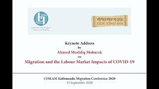 Keynote by Ahmed Mushfiq Mobarak | Migration and the Labour Market Impacts of COVID 19