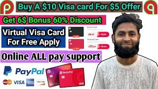  Redotpay visa card free | 5$ Bonus online international pay support virtual card 2025!