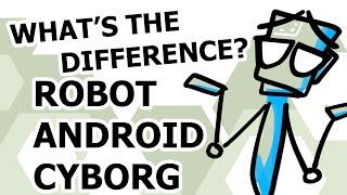 What's the difference between robots, androids and cyborgs?