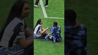 PAPE MATAR SARR AND HIS GIRLFRIEND CHILLING OUT ON THE PITCH: Post-Match: Spurs 1-4 Brighton