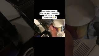 Baristas know the sound. But do you Can you tell  just by listening? #milksteaming