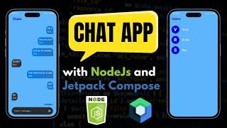 Chat app with NodeJs  and Jetpack Compose|| papayacoders || chat app || Node js and mongoDb