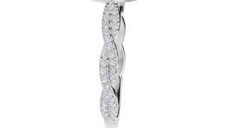 Victoria Halo Engagement Ring In White Gold