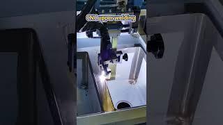 How to welding the sink top and sink bowls#commercial sink production line #handmade kitchen sink