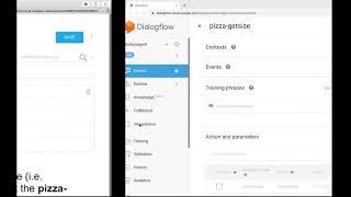 pizza bot with dialogflow