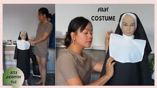 HOW TO MAKE NUN COSTUME FOR KIDS||DIY| WITH ENGLISH INSTRUCTION