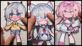 HOW TO MAKE PAPER DOLL GACHA LIFE - CLUB | DIY  | Draw so easy Anime #drawsoeasyanime