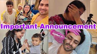 Imp Announcement | Dipi getting emotional | Face laser Treatment | Shoaib Ibrahim | vlog