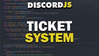 Code A Discord Bot - Ticket System Basic (2021)