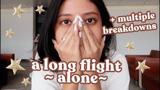 first time travelling long flight alone ~ breakdowns