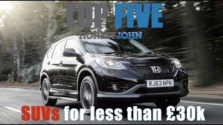 Top 5: New SUVs for less than £30,000