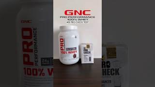 GNC Pro Performance Whey Protein Lab Test using the MB Procheck Kit #gnc #wheyprotein #muscleblaze