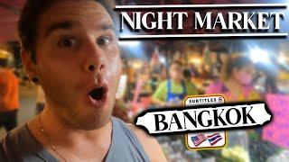 Night Market in Thailand  Street Food Bangkok