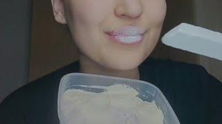 Mel / Chalk eating ASMR #chalk #mel #glina #asmr #asmrsounds