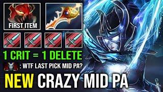 How to Solo Mid PA in 7.37d with First Item Mask of Madness Rapier 1 Jump = 1 Delete Dota 2