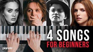 4 Songs That Are Perfect For Beginners (Piano Lesson)