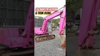 EXCAVATOR KERUK& TRUK OLENG#beko#traktor#bulldozer#excavator##bego#crane#alatberat#truk#trukoleng