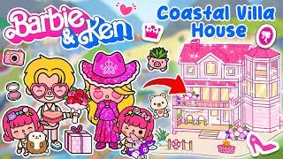 Coastal Villa House  Barbie and Ken's Family Home Design Toca Boca House Ideas! | Toca Life World