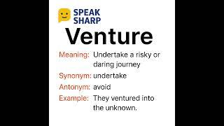  Learn a word a day. Speak smart and sharp!