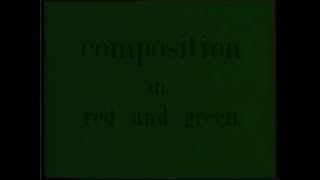 1990 Edward Zajec — Composition in Red and Green