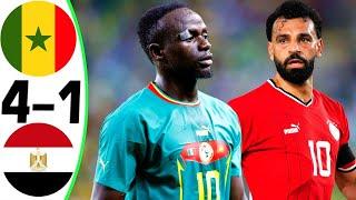 Senegal vs Egypt 4-1 - All Goals and Highlights - 2024  MANE