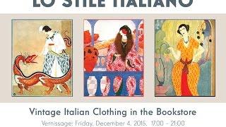 LO STILE ITALIANO - Vintage Italian Clothing in the Bookstore (Berlin, 2015)