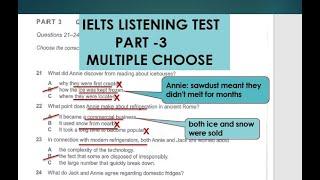 IELTS Cambridge-15,LISTENING TEST-4, PART-3,Multiple choose; presentation refrigeration Tips &Tricks