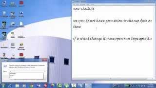 how to change date and time in windows 7 and can't change date and time