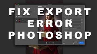 Photoshop Export Error