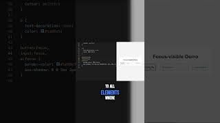 CSS :focus-visible #css