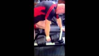 75kgs Dumbell rows