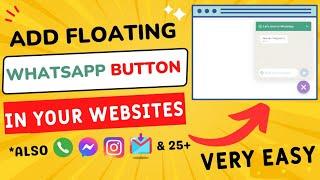 HOW TO ADD WHATSAPP AND TELEGRAM CONTACT US FLOATING BUTTONS IN YOUR WEBSITES