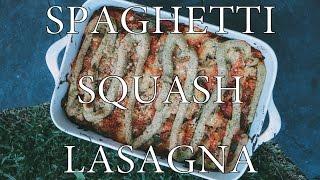 RICOTTA & SPINACH SPAGHETTI SQUASH LASAGNA BAKE // VEGAN + OIL FREE + GF + RSF