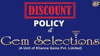 Discount Policy at Gem Selections: Khanna Gems (In English)