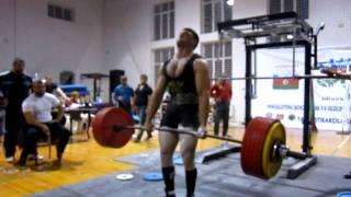 Hafiz Verdiyev deadlift 310 kg. Azerbaijan Powerlifting Championships 08.10.2011