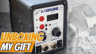  Unboxing 2 in 1 Digital Soldering Iron Station KS-8586 750W