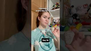 Painting a rock every day for 30 days #youtubeshorts #art #fyp