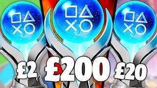 I Platinum'd a £2, £20 & £200 GAME!