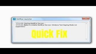 Quick Fix Fortnite "failed to initialize battleye service" 2019