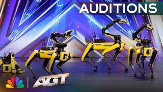 Boston Dynamics Makes AGT HISTORY With Robots Dancing To "Don't Stop Me Now" by Queen | AGT 2025