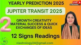 Part 2 Jupiter 2025 Predictions for 12 Signs by VL #jupiter #2025 #transitastrology