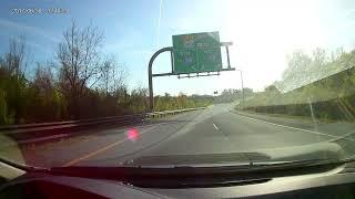 Driving on Maryland toll road MD 200