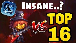 Pumpkin Duke Vs Top 16 | Nightmare Build | Legend that Never Get old  | Epic Battle | castle Clash