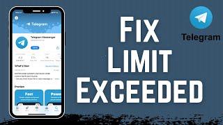 Fix Telegram Limit Exceeded Try Again Later on iPhone | 2022