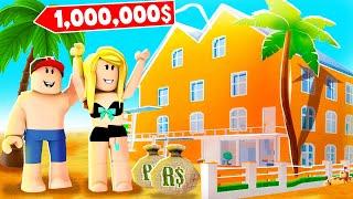 BUDUJEMY NASZ DOM NA PLAŻY ZA 100,000,000$ w Roblox! (Beach House Tycoon) | Vito i Bella