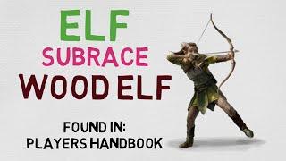 Race #3.11: Elf --- Wood Elf (DnD 5E Races)