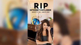 RIP! Microsoft shuts down Internet Explorer June 15, 2022 #90s #nostalgia #youtubeshorts