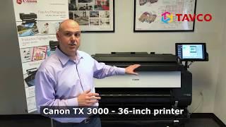 Canon TX 3000 Plotter Printer & MFP Overview - TAVCO