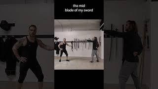 Thrusting attacks with SABERS! #shorts #sword #martialarts